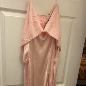 Hello Molly Light Pink Crossneck Dress